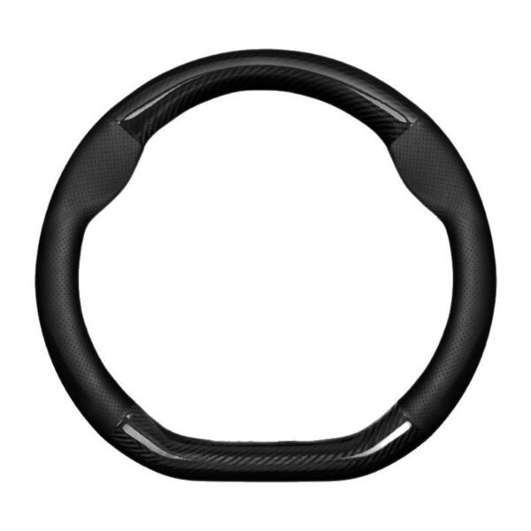Carbon Fiber Spliced Perforated Steering Wheel Cover